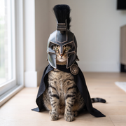 Agameownon — The Spartan Cat Helmet